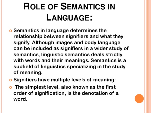 semantics meaning and examples